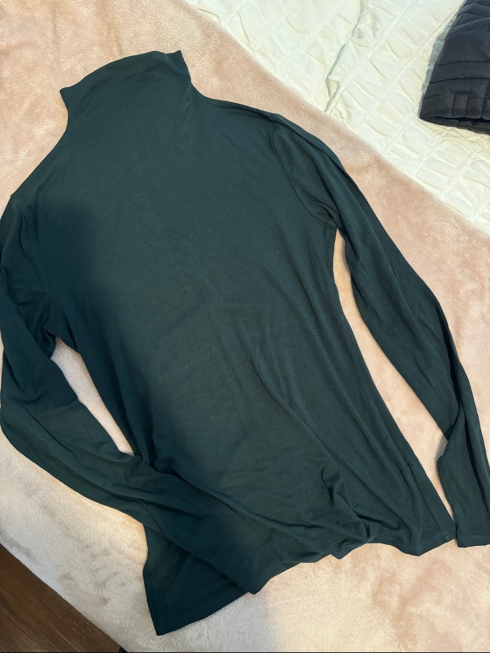 Women’s Long Sleeve Crew Neck Top - Forest Green